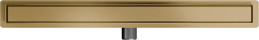 Odwodnienie liniowe z rusztem uniwersalnym 80 cm złoto szczotkowane IÖ Nord Slim