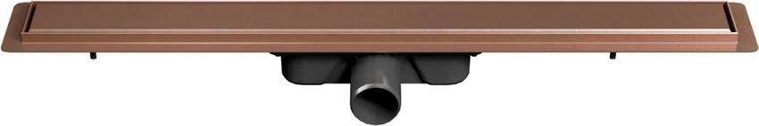 Odwodnienie liniowe z rusztem uniwersalnym 70 cm miedź szczotkowana IÖ Nord Slim