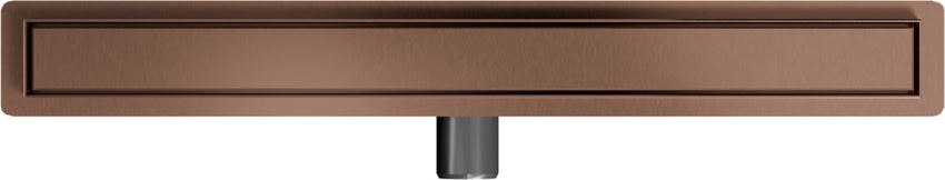 Odwodnienie liniowe z rusztem uniwersalnym 70 cm miedź szczotkowana IÖ Nord Slim