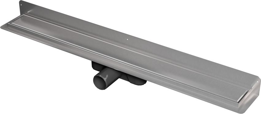 Odwodnienie liniowe przyścienne z rusztem uniwersalnym 80 cm stal szczotkowana IÖ Nord Slim