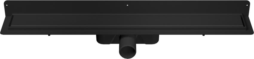 Odwodnienie liniowe przyścienne z rusztem uniwersalnym 70 cm czarny mat IÖ Nord Slim