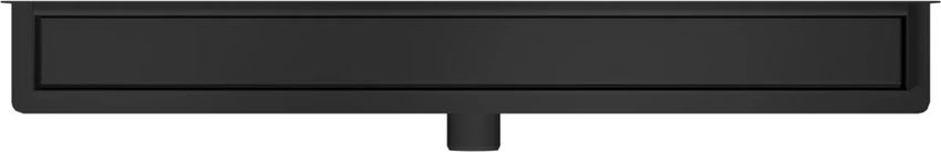 Odwodnienie liniowe przyścienne z rusztem uniwersalnym 80 cm czarny mat IÖ Nord Slim