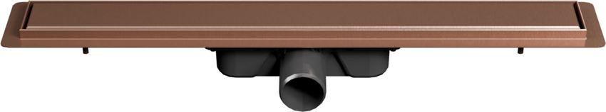 Odwodnienie liniowe z rusztem uniwersalnym 60 cm miedź szczotkowana IÖ Nord Slim