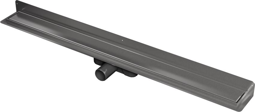 Odwodnienie liniowe przyścienne z rusztem uniwersalnym 100 cm gun metal IÖ Nord Slim