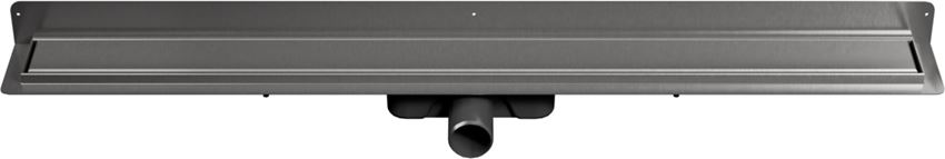 Odwodnienie liniowe przyścienne z rusztem uniwersalnym 100 cm gun metal IÖ Nord Slim