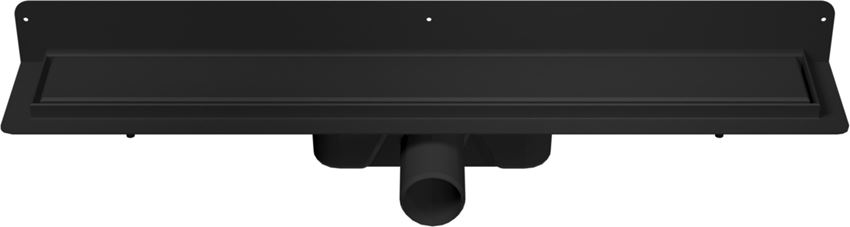 Odwodnienie liniowe przyścienne z rusztem uniwersalnym 60 cm czarny mat IÖ Nord Slim