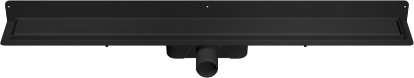 Odwodnienie liniowe przyścienne z rusztem uniwersalnym 90 cm czarny mat IÖ Nord Slim