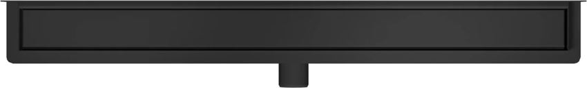 Odwodnienie liniowe przyścienne z rusztem uniwersalnym 90 cm czarny mat IÖ Nord Slim