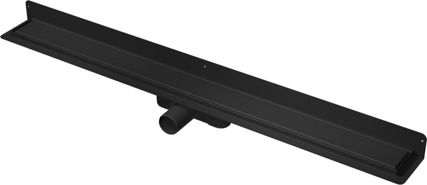 Odwodnienie liniowe przyścienne z rusztem uniwersalnym 100 cm czarny mat IÖ Nord Slim