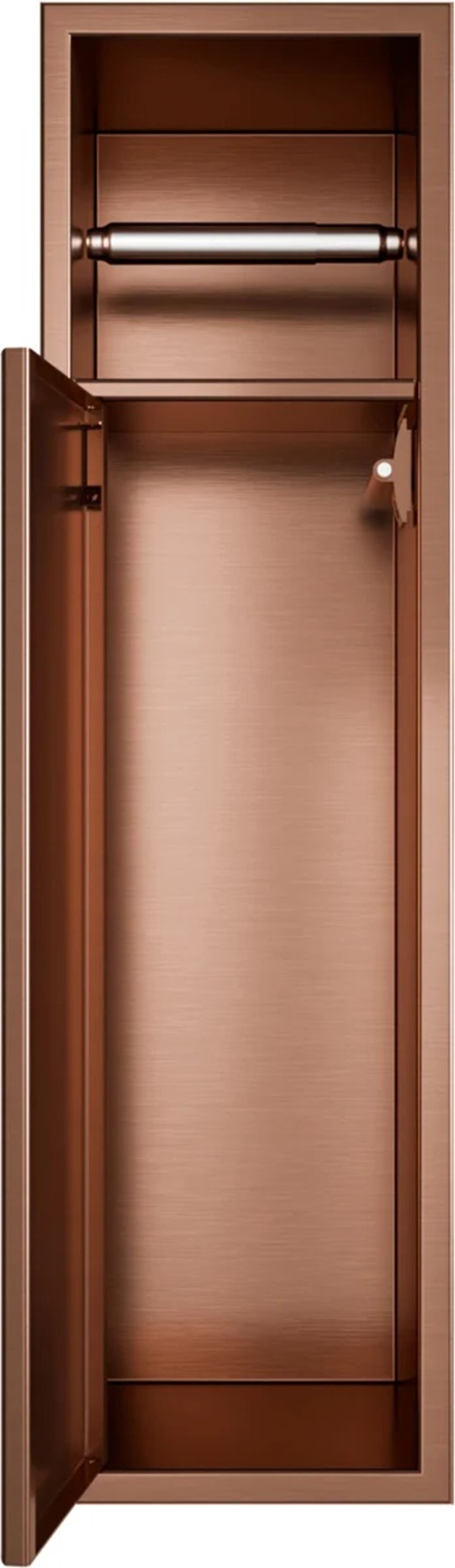 Wnęka na papier toaletowy i szczotkę 18x66 cm brushed rose gold IÖ Luvia
