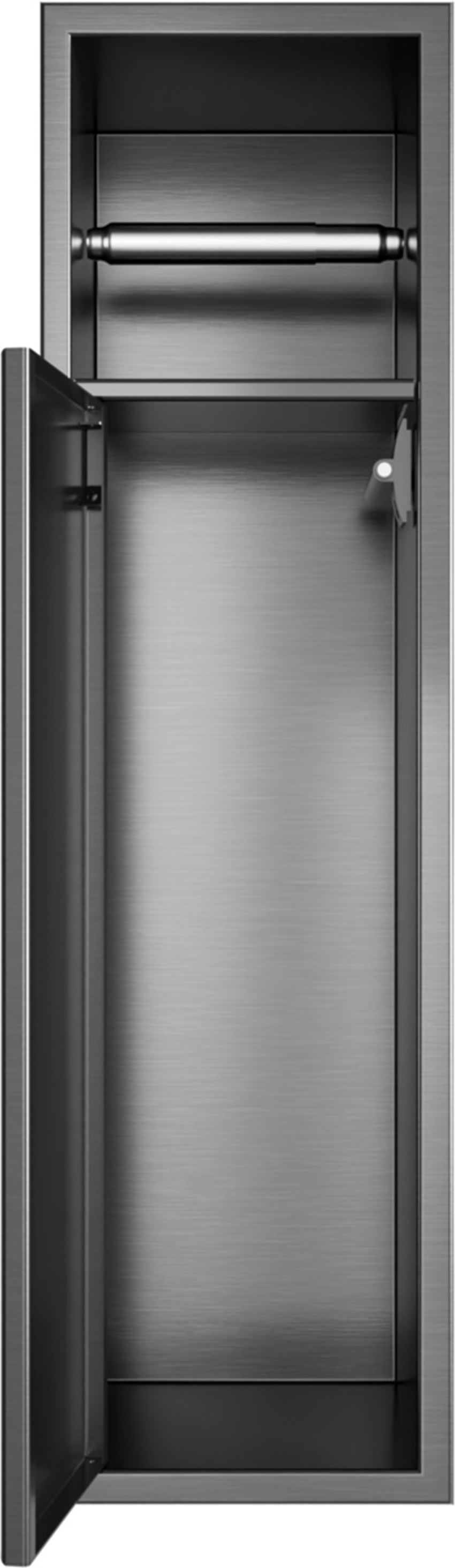 Wnęka na papier toaletowy i szczotkę 18x66 cm gun metal IÖ Luvia