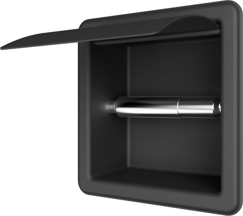 Wnęka na papier toaletowy 16x15 cm matt black IÖ Luvia