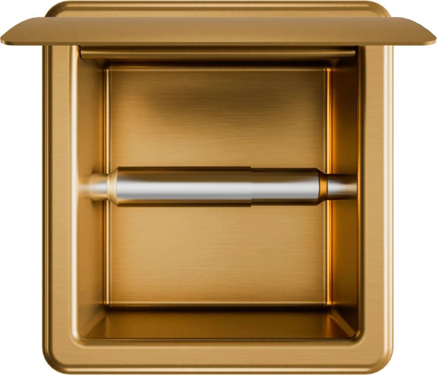 Wnęka na papier toaletowy 16x15 cm brushed gold IÖ Luvia