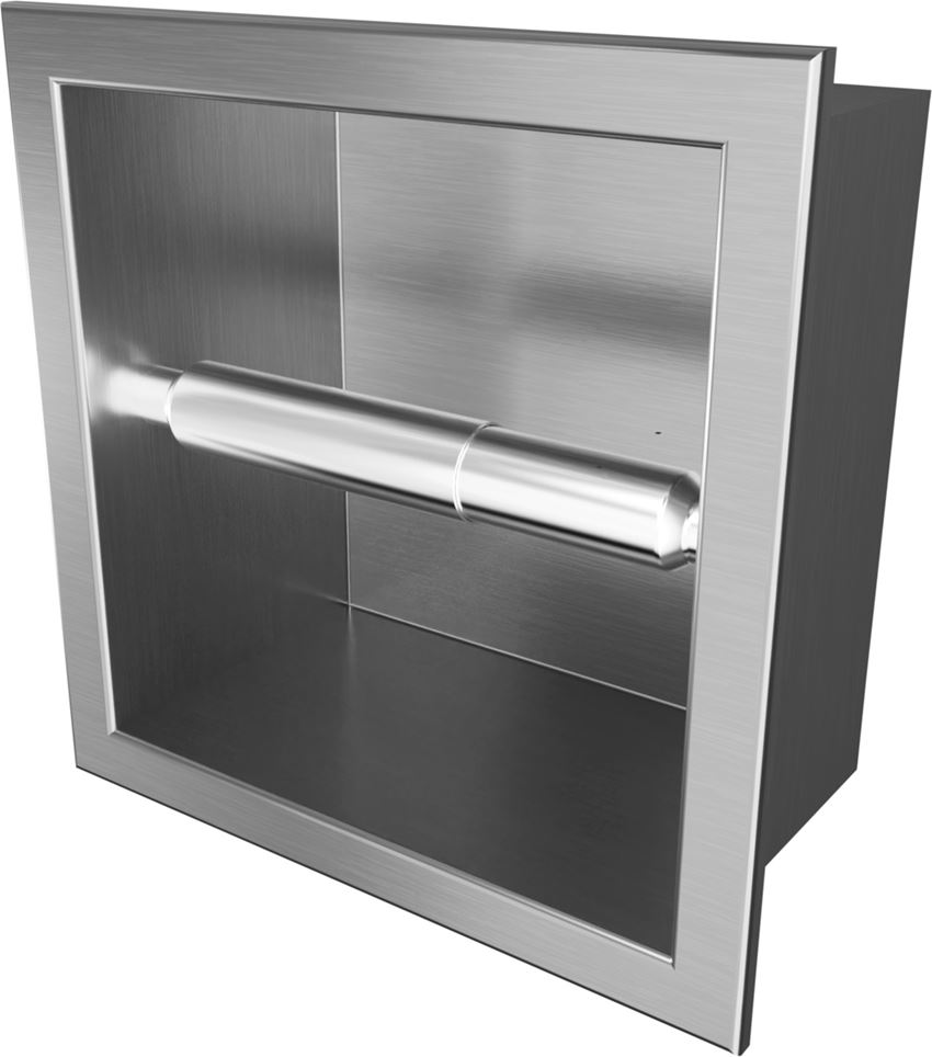 Wnęka na papier toaletowy 17x17 cm brushed niquel IÖ Luvia