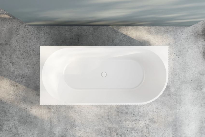 Wanna narożna przyścienna akrylowa ze zintegrowaną obudową lewa 160x75x58 cm IÖ Atena