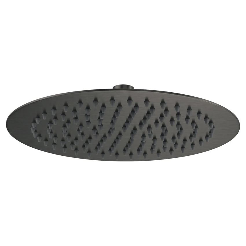 Deszczownica okrągła 25 cm black gun metal IO Luvia