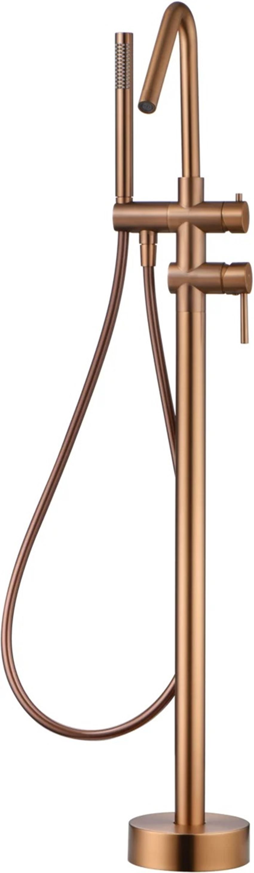 Bateria wannowa wolnostojąca brushed rose gold IÖ Luvia