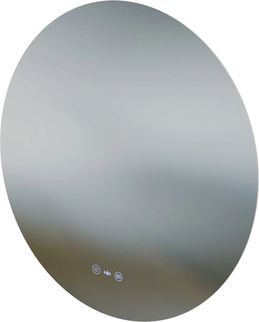 Lustro okrągłe z podświetleniem led włącznik dotykowy 60 cm IO Luka New Round