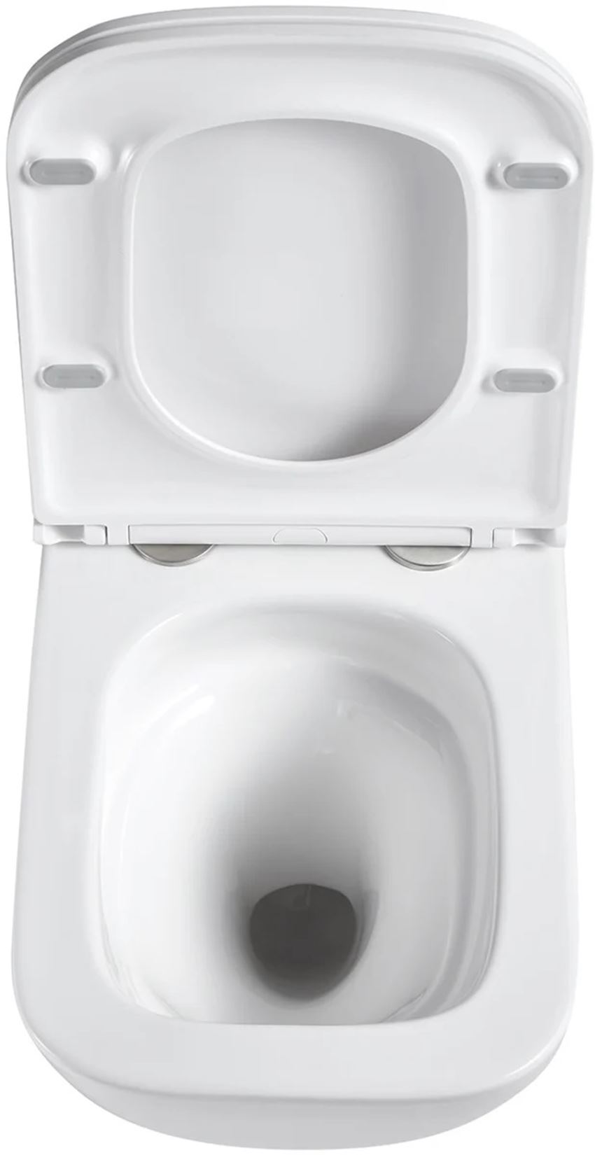 Miska WC podwieszana Spin Flux Plus z deską wolnoopadającą Slim 34,5x48,5 cm biała IO Basic Uno