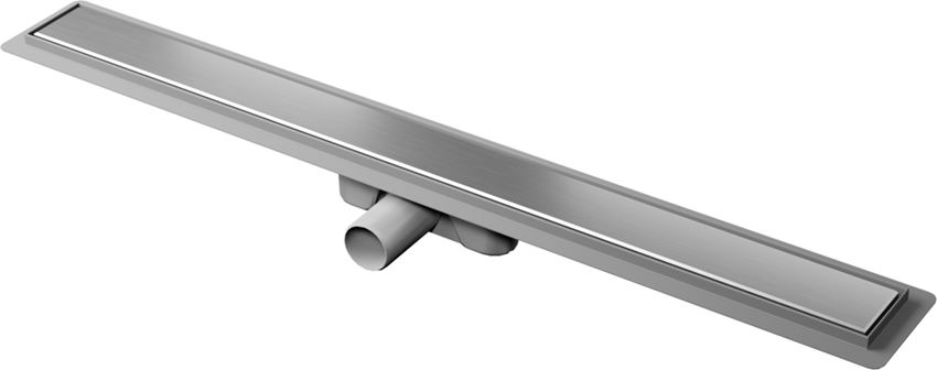 Odwodnienie liniowe z rusztem uniwersalnym 90 cm stal szczotkowana IO Basic Uno