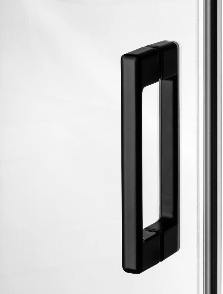 Kabina prysznicowa narożna profile czarny mat IÖ Luvia uchwyt