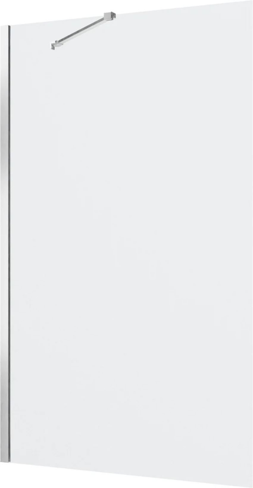 Parawan nawannowy jednoczęściowy chrom połysk 90x150 cm IÖ Luvia