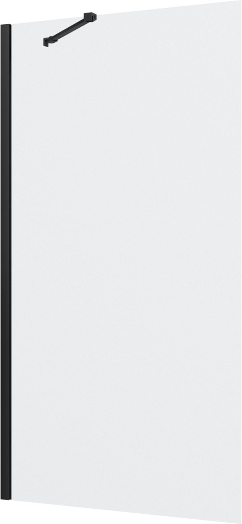 Parawan nawannowy jednoczęściowy profile czarny mat 80x150 cm IÖ Luvia