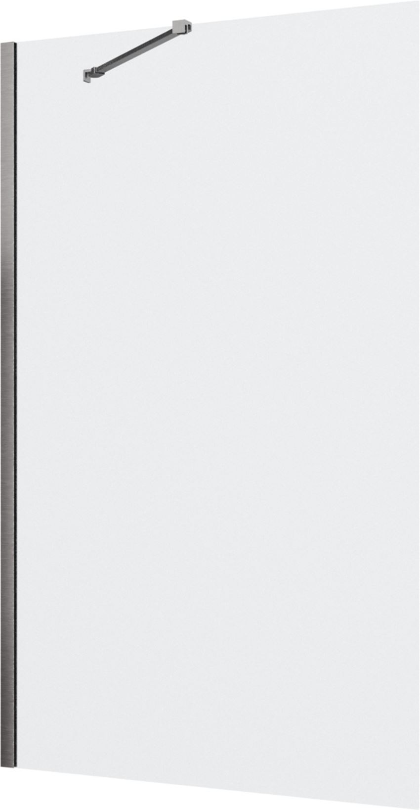 Parawan nawannowy jednoczęściowy profile gunmetal szczotkowany 90x150 cm IÖ Luvia