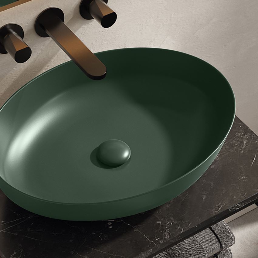 Elita Rika Forest Green Matt umywalka
