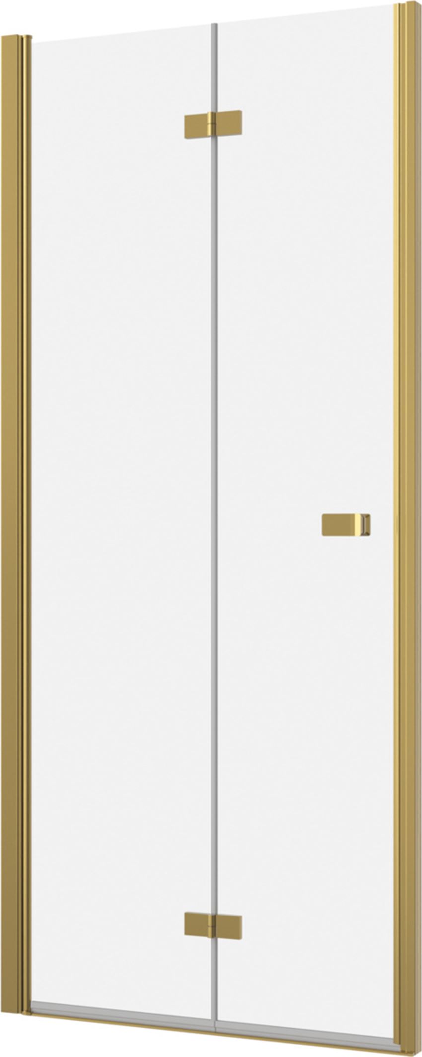 Drzwi składane dwuczęściowe lewe złoty szczotkowany 70-100x200 cm IO Forsa