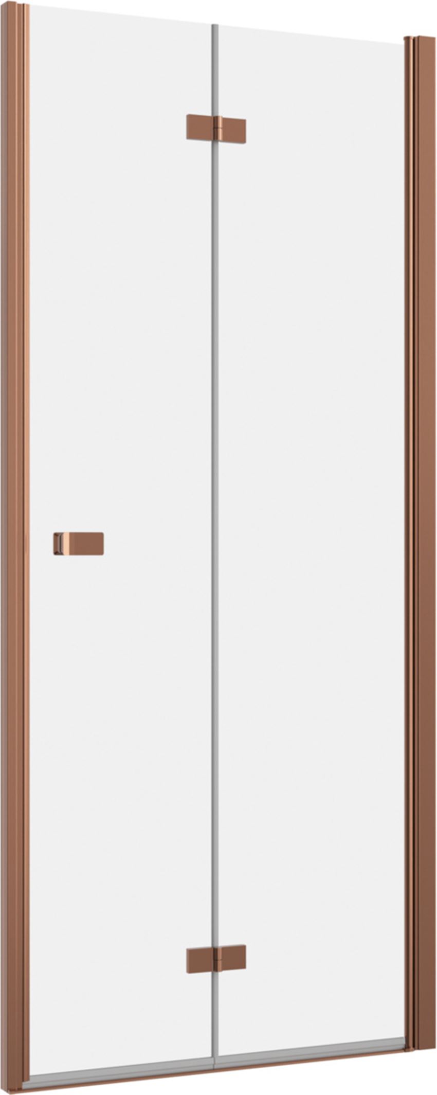 Drzwi składane dwuczęściowe prawe miedź szczotkowana 70-100x200 cm IO Forsa