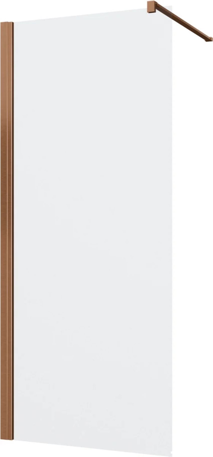 Ścianka prysznicowa boczna z profilem miedź szczotkowana 80-120x200 cm IÖ Vera