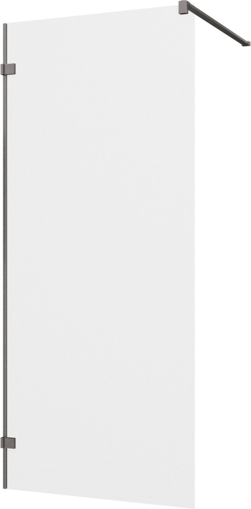 Ścianka prysznicowa boczna bez profilu gun metal szczotkowany IÖ Vera