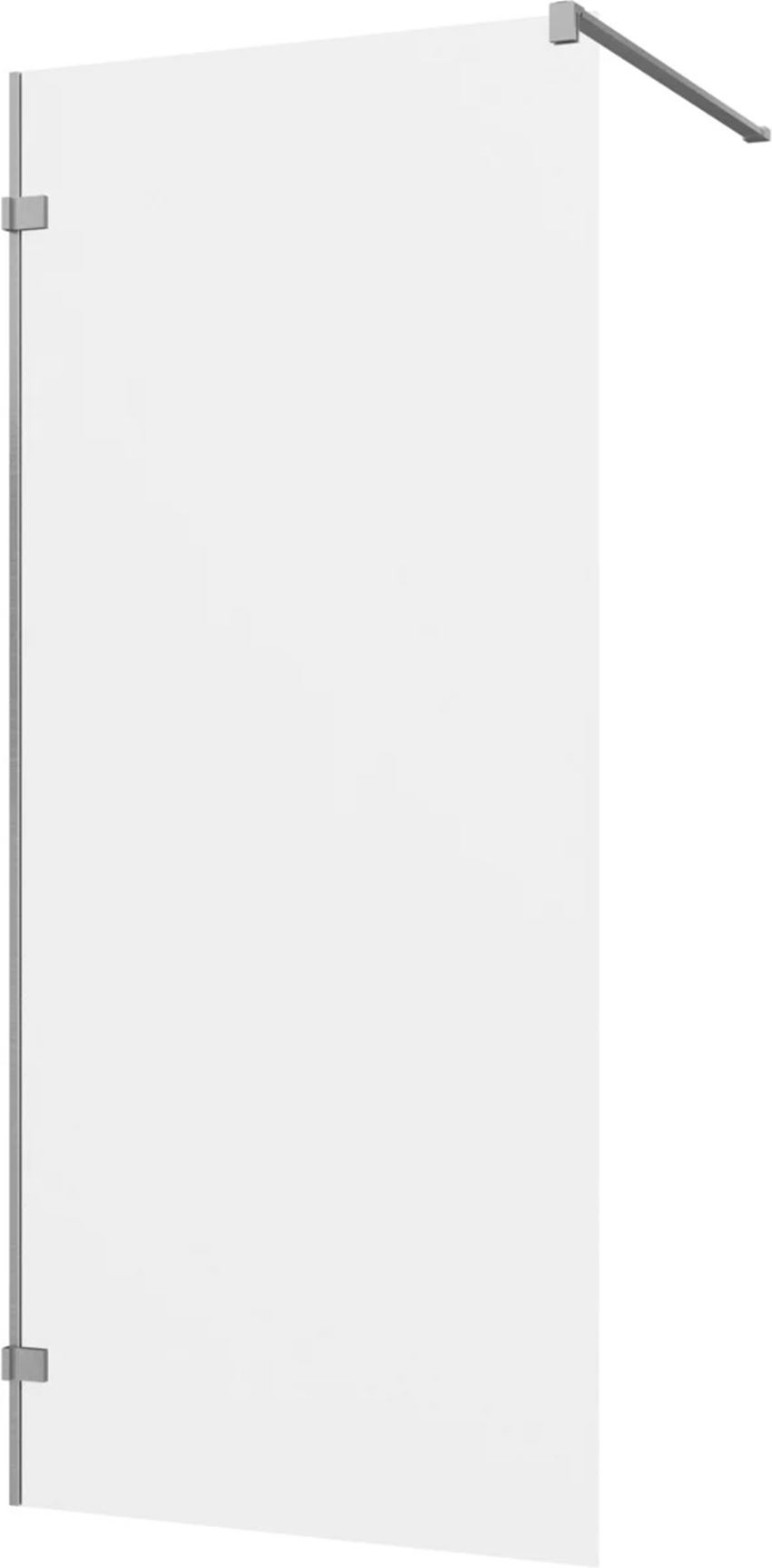 Ścianka prysznicowa boczna bez profilu nikiel szczotkowany 80-120x200 cm IÖ Vera