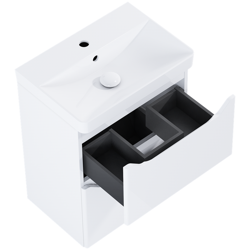 Szafka z umywalką 50 cm Elita Helo Compact 50 2S White HG