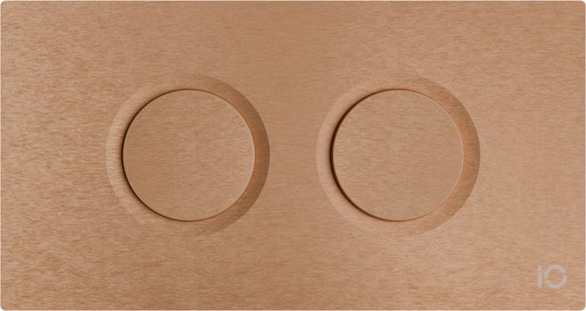 Przycisk spłukujący pneumatyczny miedź szczotkowana IÖ Ovalpres