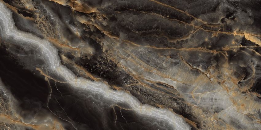 Płytka uniwersalna 60x120 cm Azario Dark Empress Poler Galacer Rekt.