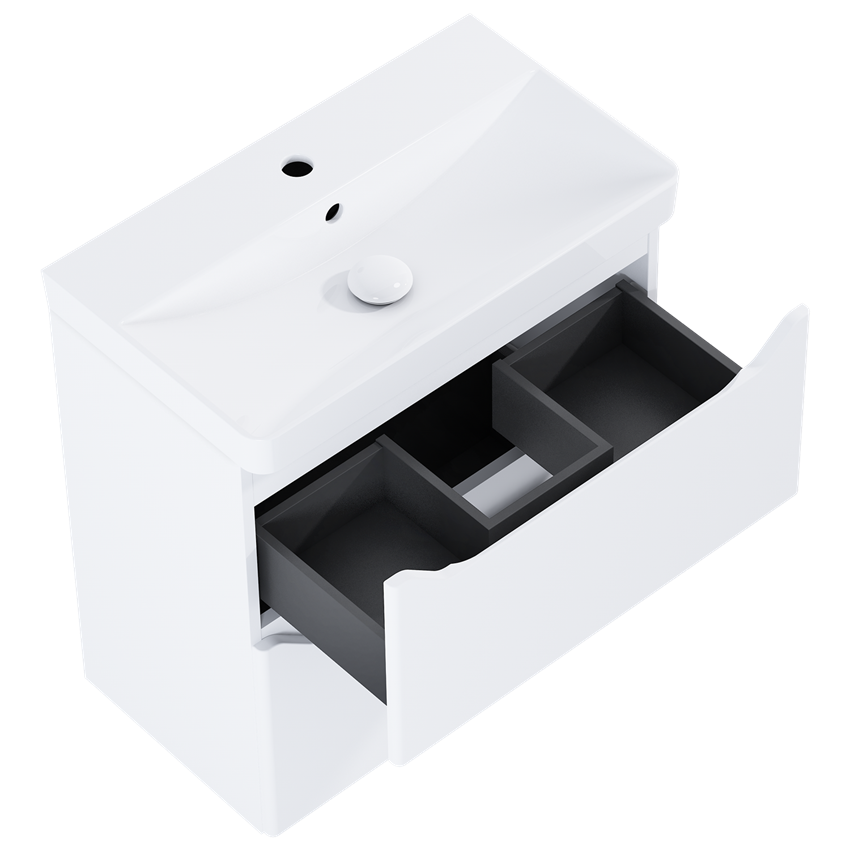 Szafka z umywalką 60 cm Elita Helo Compact 60 2S White Matt