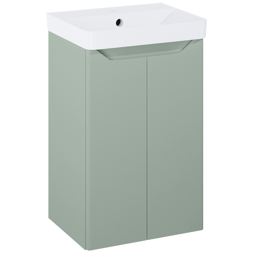Szafka z umywalką 40 cm Elita Helo Compact 40 2D Sage Matt