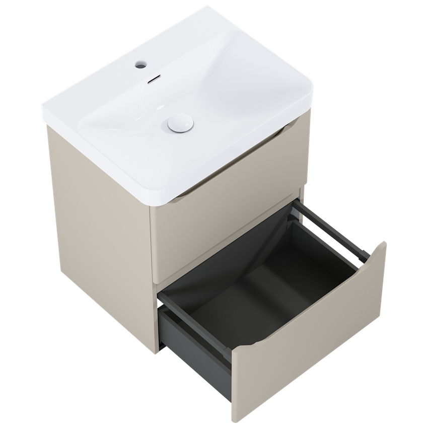 Szafka podumywalkowa bez umywalki 60 cm Elita Helo 60 2S Fume Matt