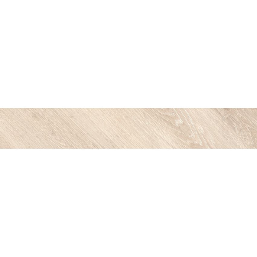 Płytka uniwersalna mat 19x119,8 cm Tubądzin Slant Wood Ivory A STR