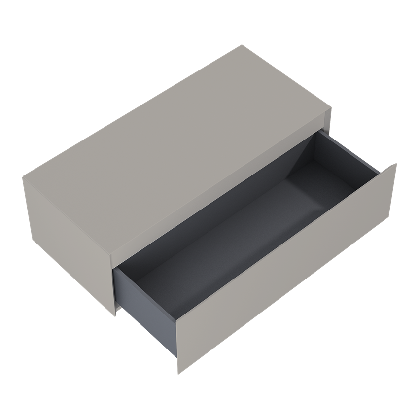 Komoda z blatem 100 cm Elita Split Slim 100 1S Fume Matt