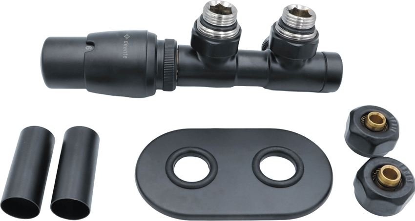 Zawór termostatyczny do grzejnika łazienkowego lewy titanium mat Deante Silia