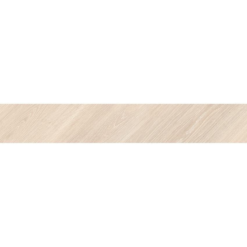 Płytka uniwersalna mat 19x119,8 cm Tubądzin Slant Wood Ivory B STR