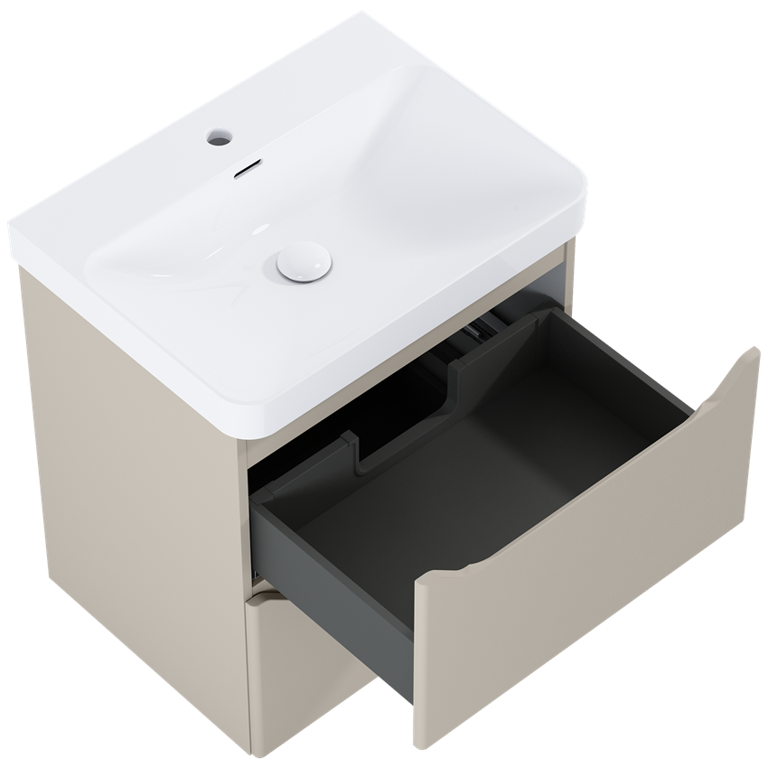 Szafka podumywalkowa bez umywalki 60 cm Elita Helo 60 2S Fume Matt