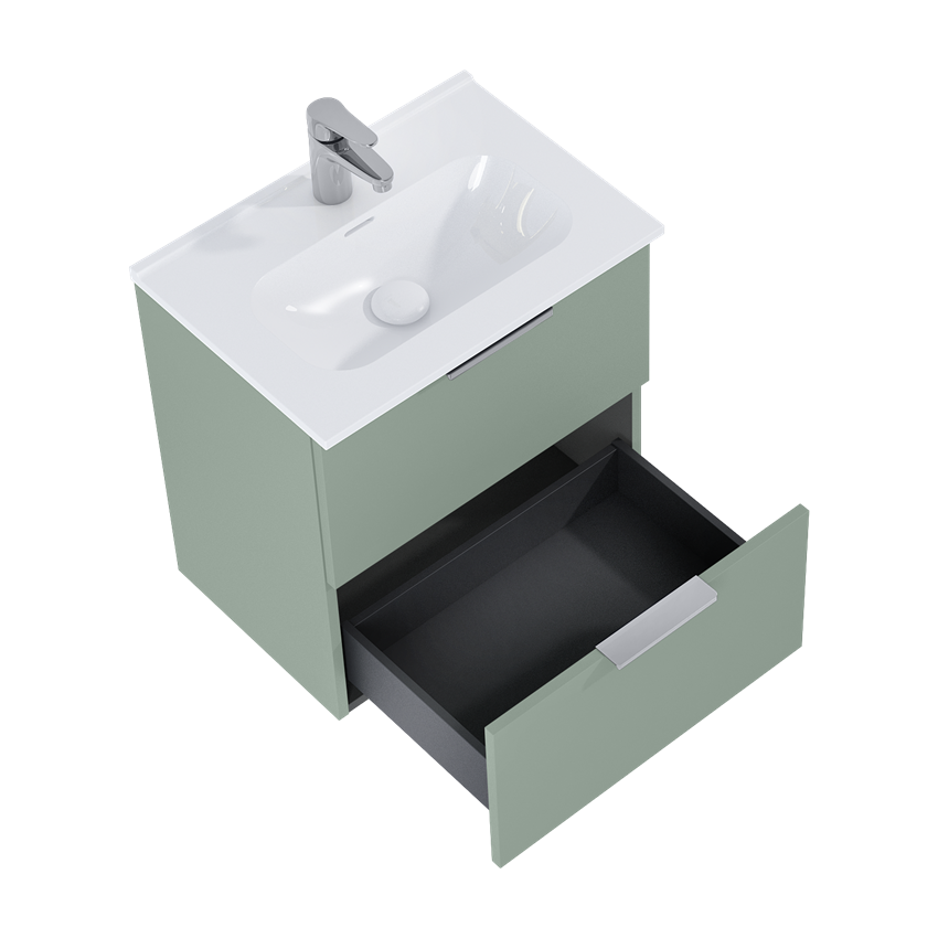 Szafka z umywalką 50 cm Elita Street Plus 50 2S Sage Matt