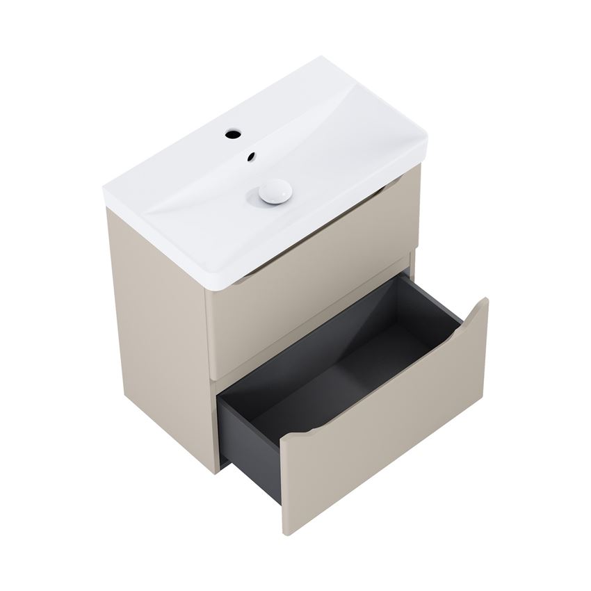 Szafka z umywalką 60 cm Elita Helo Compact 60 2S Fume Matt