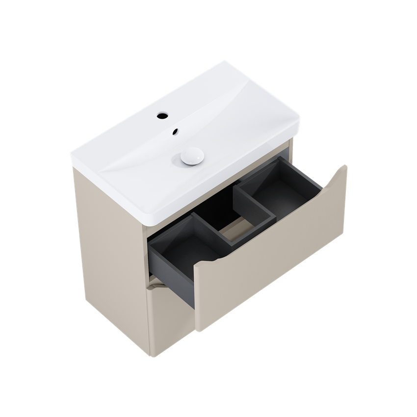 Szafka z umywalką 60 cm Elita Helo Compact 60 2S Fume Matt