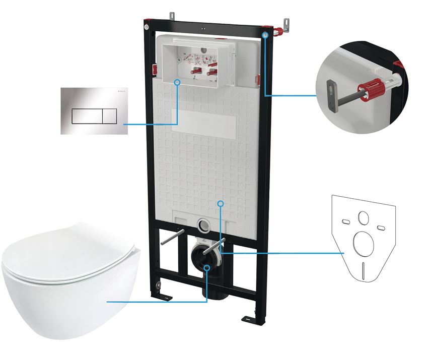 Zestaw WC Deante Silia CDLS6ZPW