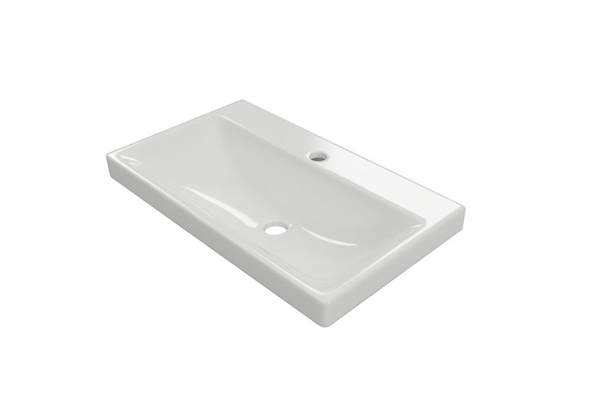 Umywalka meblowa 65 cm biały połysk Excellent Blanko